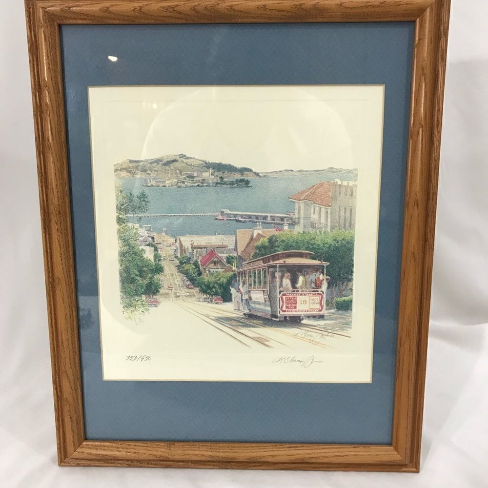 NWT Kathleen Chaney Fritz San Francisco Lombard Street Print